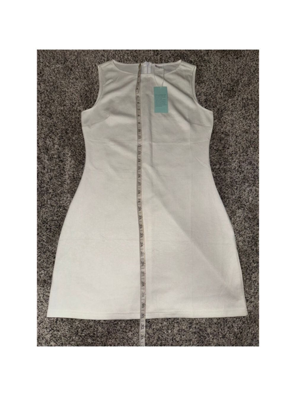 Women's WHLL Sleeveless Mini Dress White Size M​